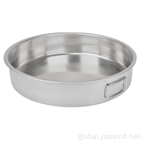 Stainless Steel Serving Tray Round Stainless Steel Food Pan Factory